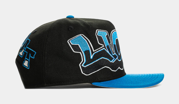 Shoe Palace x New Era NFL 90s Graffiti Exclusive Detroit Lions Snapback Mens Hat (Black/Blue)