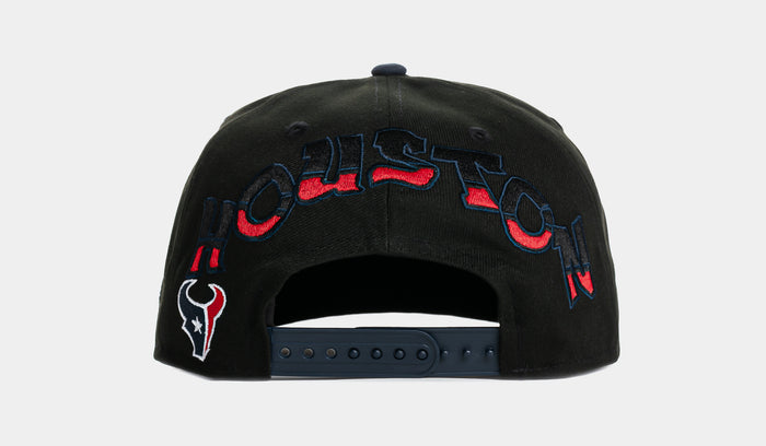 Shoe Palace x New Era NFL 90s Graffiti Exclusive Houston Texans Snapback Mens Hat (Black/Navy)
