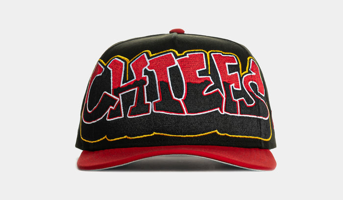 Shoe Palace x New Era NFL 90s Graffiti Exclusive Kansas City Chiefs Snapback Mens Hat (Black/Red)