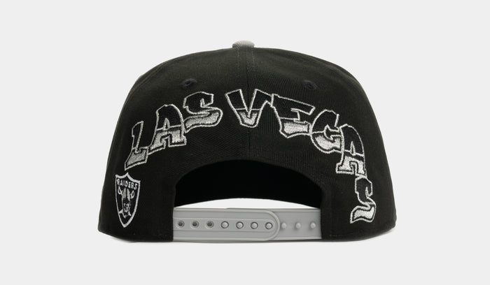 Shoe Palace x New Era NFL 90s Graffiti Exclusive Las Vegas Raiders Snapback Mens Hat (Black/Grey)