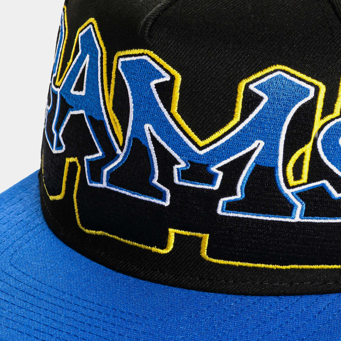 Shoe Palace x New Era NFL 90s Graffiti Exclusive Los Angeles Rams Snapback Mens Hat (Black/Blue)