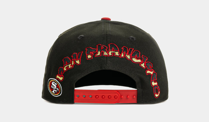 Shoe Palace x New Era NFL 90s Graffiti Exclusive San Francisco 49ers Snapback Mens Hat (Black/Red)
