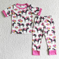 Short sleeve pants pajamas outfits   GSPO0005