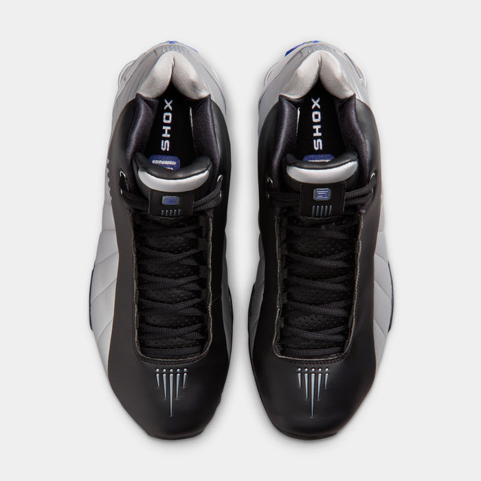 Shox BB4 Black And Metallic Silver Mens Lifestyle Shoes (Black/Metallic Silver/Lapis)