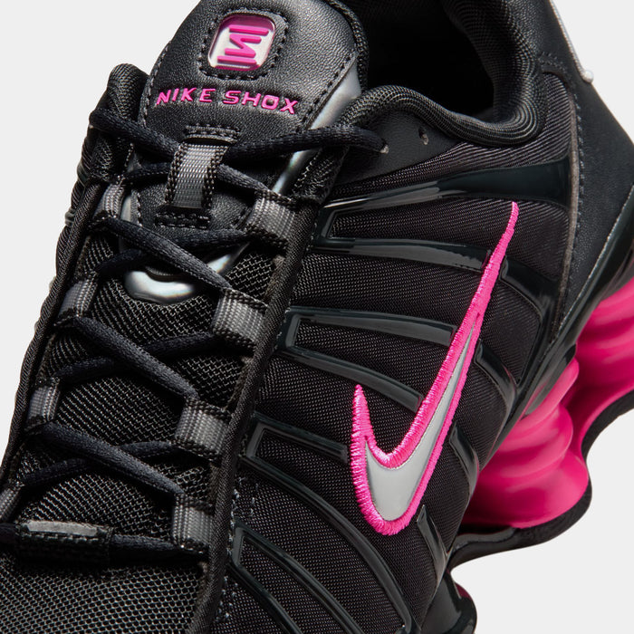 Shox TL Womens Running Shoes (Off Noir/Hyper Pink/Metallic Silver)