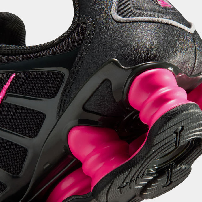 Shox TL Womens Running Shoes (Off Noir/Hyper Pink/Metallic Silver)