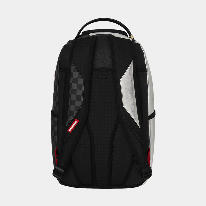 Silver Side Drip Mens Backpack (Silver/Black)