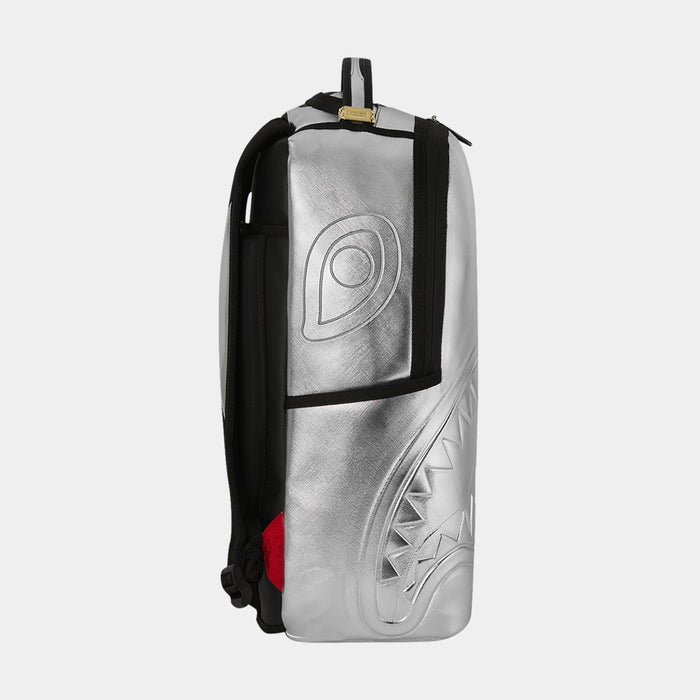 Silver Side Drip Mens Backpack (Silver/Black)