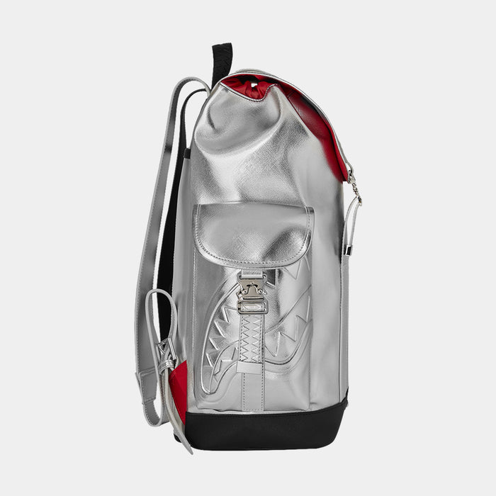 Silver Side Drip Monte Carlo Mens Backpack (Black/Silver)