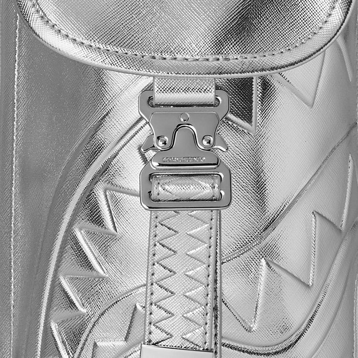 Silver Side Drip Monte Carlo Mens Backpack (Black/Silver)