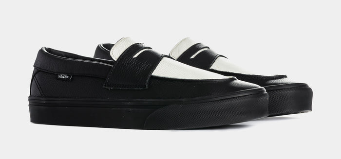 Skate Loafer Mens Lifestyle Shoes (Black/White)