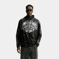 Skeleton Windrunner Mens Jacket (Black/White)
