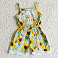 Sleeveless cotton lace ruffles jumpsuits  SR0001