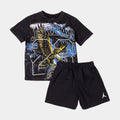 Soaring High Tee and Short Set Preschool Set (Black/Blue)