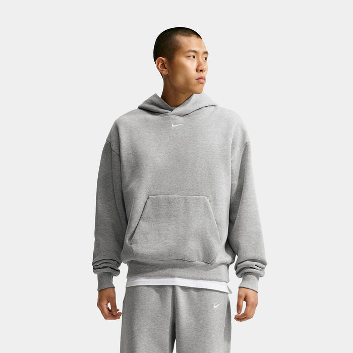 Solo Fleece Pullover Mens Hoodie (Dark Grey Heather/Sail)
