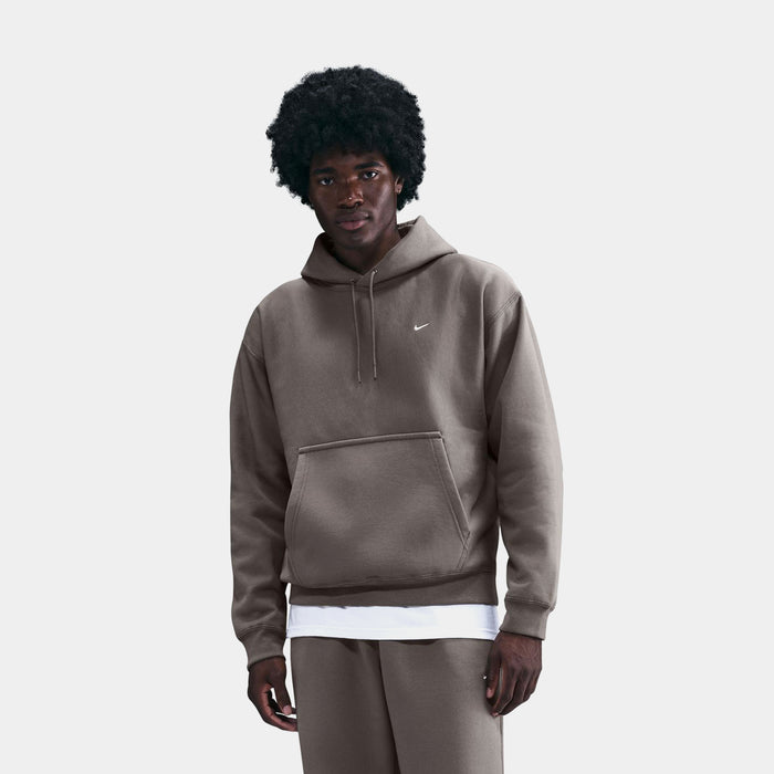 Solo Swoosh Pullover Mens Hoodie (Black/Black/White)