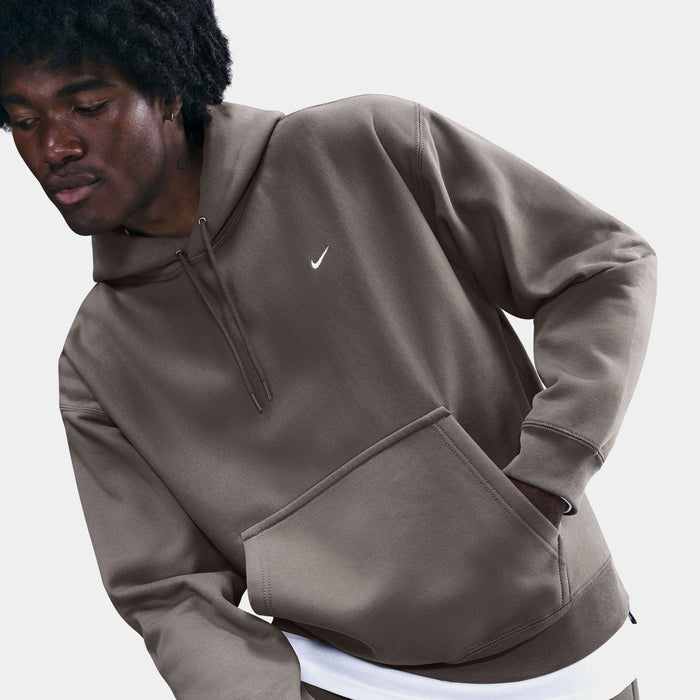 Solo Swoosh Pullover Mens Hoodie (Black/Black/White)