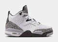 Son Of Mars Low Grade School Basketball Shoes (White/Black/Cement Grey/Gym Red)