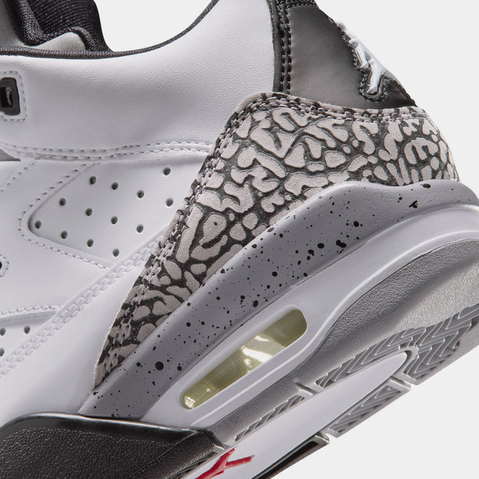 Son Of Mars Low Grade School Basketball Shoes (White/Black/Cement Grey/Gym Red)