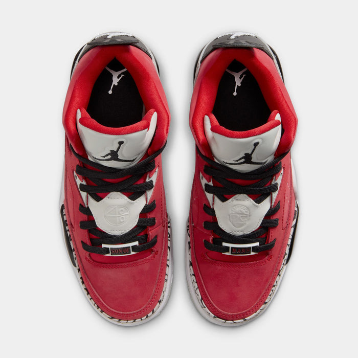 Son of Mars Low Grade School Lifestyle Shoes (Fire Red/Black/Grey Mist/White)