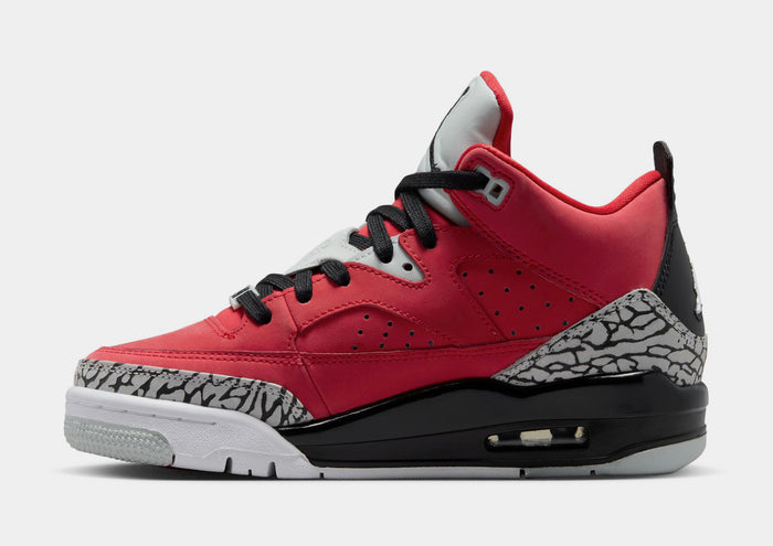 Son of Mars Low Grade School Lifestyle Shoes (Fire Red/Black/Grey Mist/White)