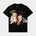 SP x Betty Boop Angel Devil Mens Short Sleeve Shirt (Black/Red)