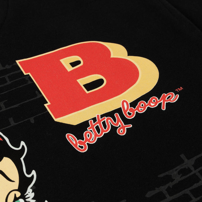 SP x Betty Boop Fitted Mens Short Sleeve Shirt (Black/Red)