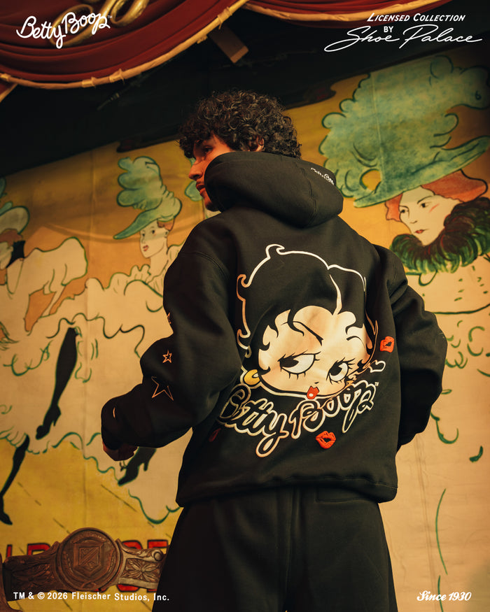 SP x Betty Boop Fleece Mens Hoodie (Black/Red)