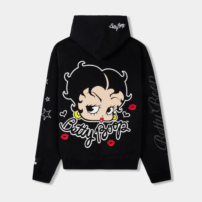 SP x Betty Boop Fleece Mens Hoodie (Black/Red)