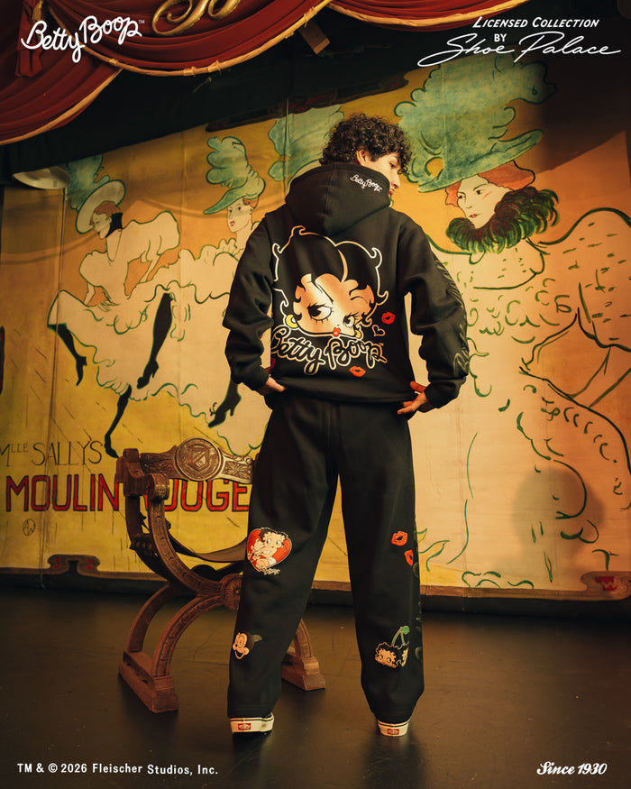SP x Betty Boop Fleece Mens Sweatpants (Black/Red)