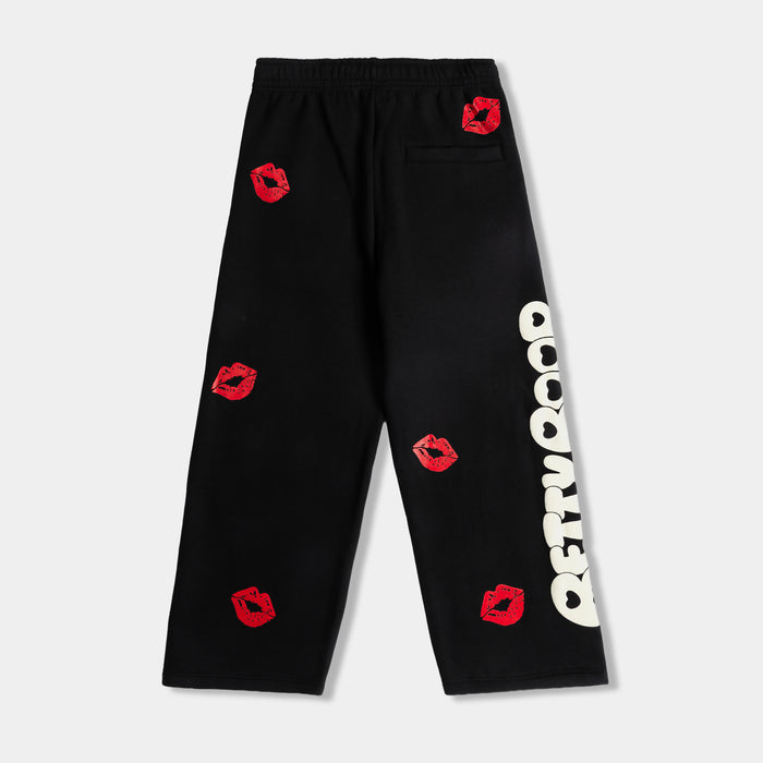 SP x Betty Boop Kisses Womens Sweatpants (Black/Red)