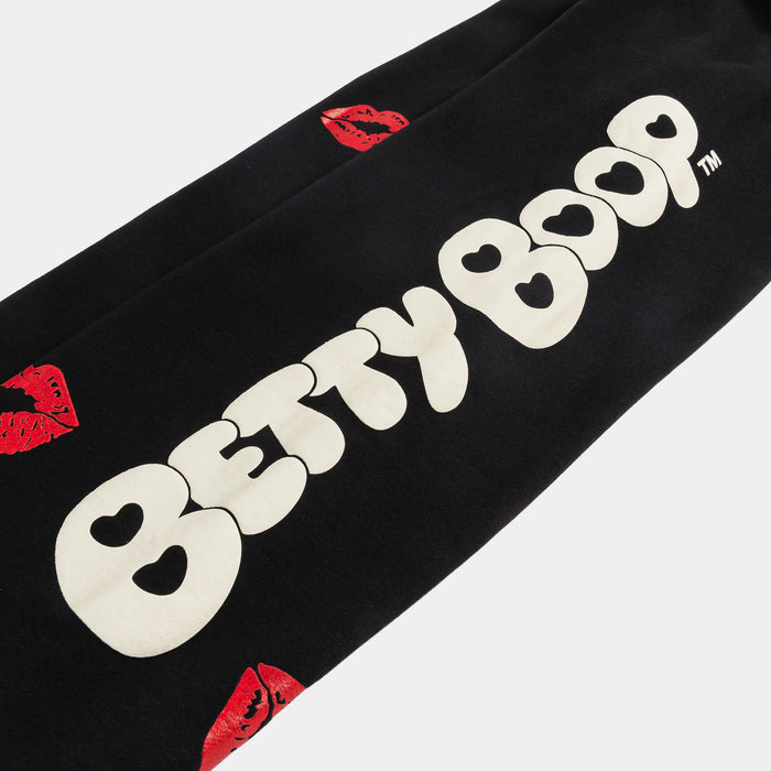SP x Betty Boop Kisses Womens Sweatpants (Black/Red)