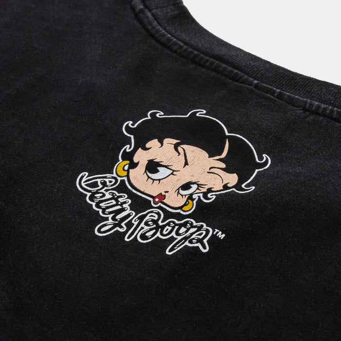 SP x Betty Boop Lightning Washed Mens Short Sleeve Shirt (Black/Red)