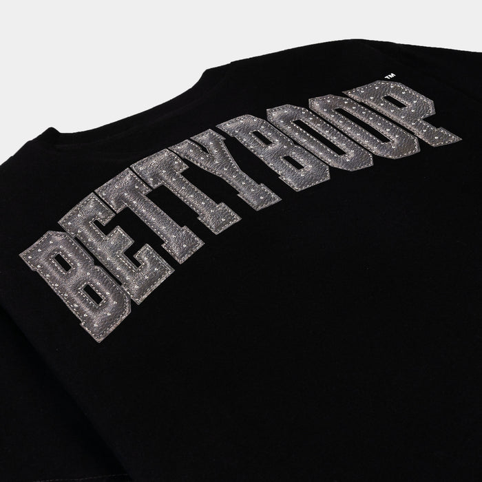 SP x Betty Boop Smile Now Cry Later Mens Short Sleeve Shirt (Black/White)