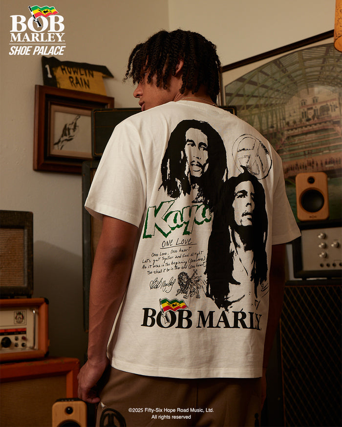 SP x Bob Marley Kaya Mens Short Sleeve Shirt (White/Yellow)