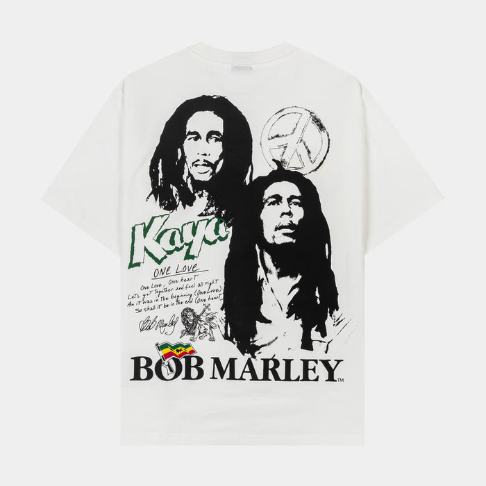 SP x Bob Marley Kaya Mens Short Sleeve Shirt (White/Yellow)
