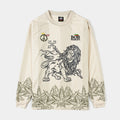 SP x Bob Marley Lions Soccer Long Sleeve Mens Jersey (Beige/Green)