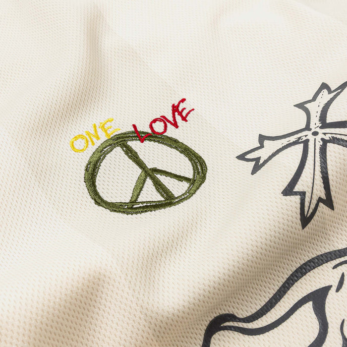 SP x Bob Marley Lions Soccer Long Sleeve Mens Jersey (Beige/Green)