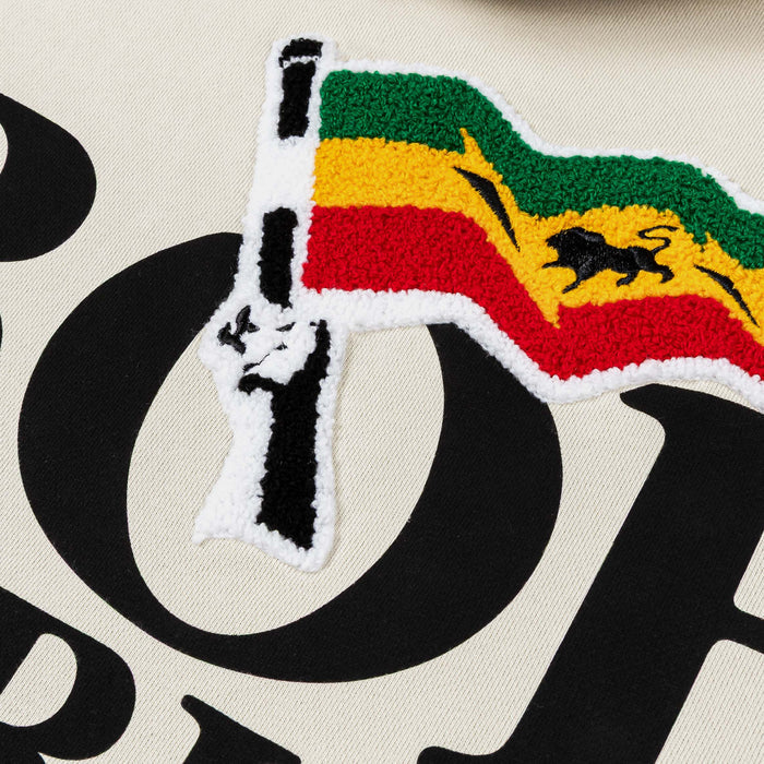 SP x Bob Marley Live Zip Up Mens Hoodie (Beige/Black)
