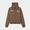 SP x Bob Marley One Love Zip Up Fleece Mens Hoodie (Brown/Multi Color)