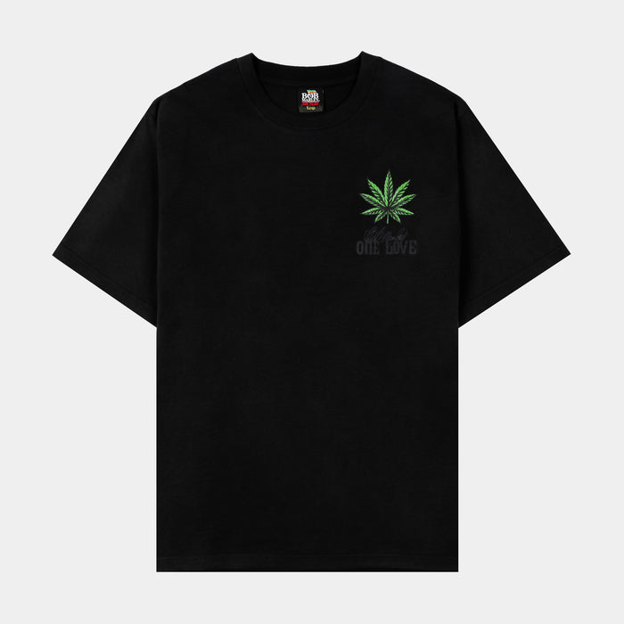 SP x Bob Marley Portrait Washed Mens Short Sleeve Shirt (Black/Green)