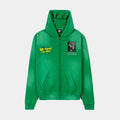 SP x Bob Marley Shining Sun Zip Up Fleece Mens Hoodie (Green/Yellow)