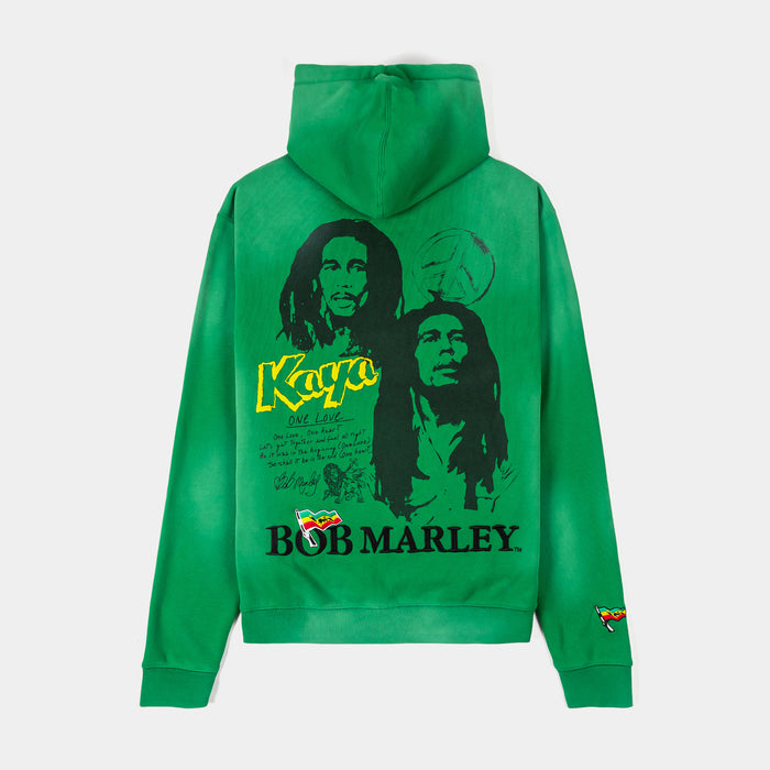 SP x Bob Marley Shining Sun Zip Up Fleece Mens Hoodie (Green/Yellow)