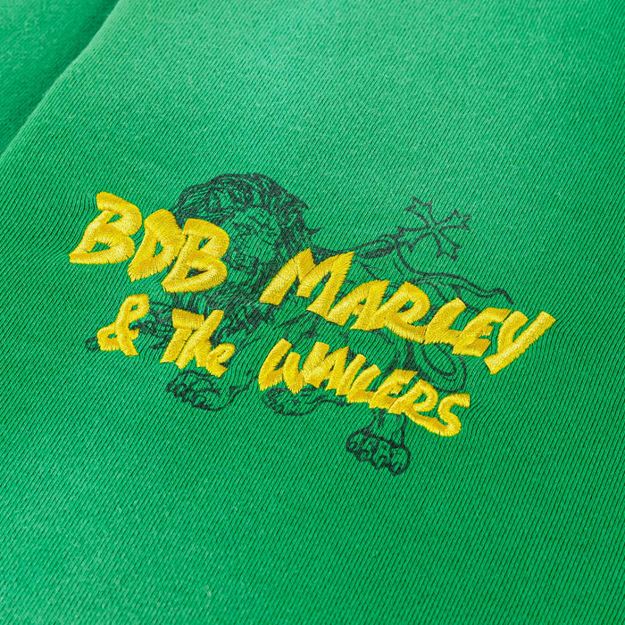 SP x Bob Marley Shining Sun Zip Up Fleece Mens Hoodie (Green/Yellow)