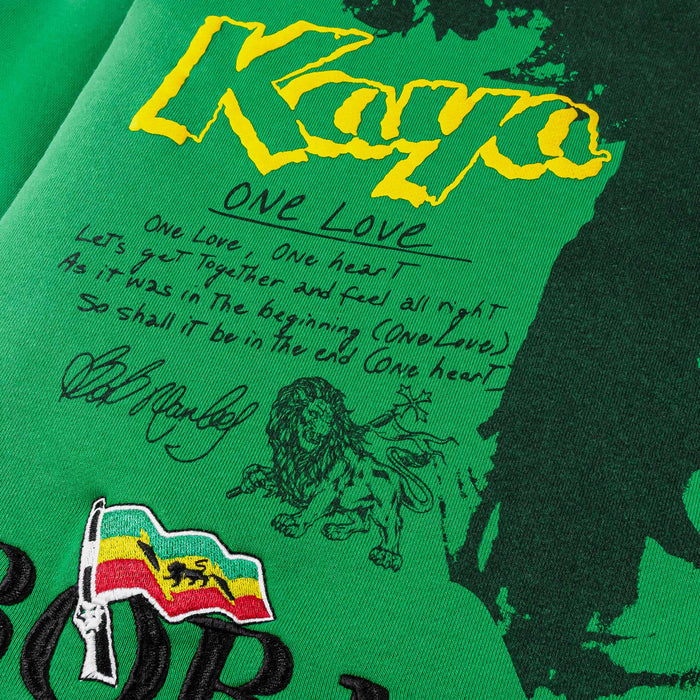 SP x Bob Marley Shining Sun Zip Up Fleece Mens Hoodie (Green/Yellow)