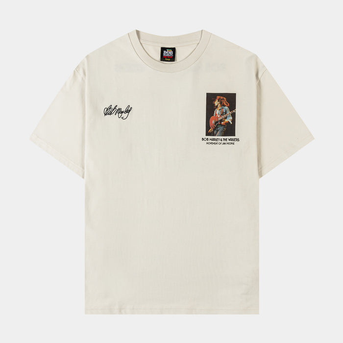 SP x Bob Marley Tours Mens Short Sleeve Shirt (Beige/Black)