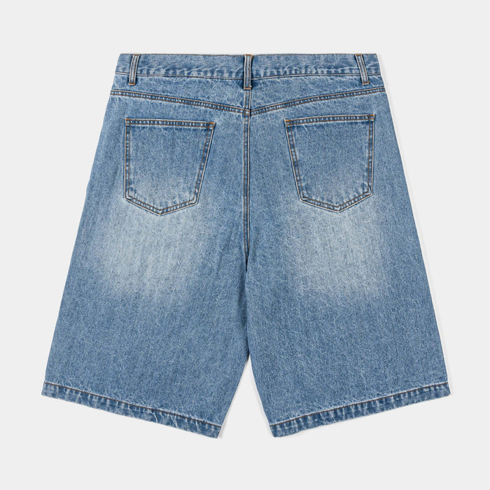 SP x Bob Marley Work Washed Denim Mens Shorts (Blue/Yellow)