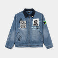 SP x Bob Marley Work Washed Mens Jacket (Blue/Yellow)