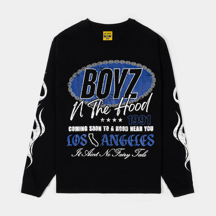 SP x Boyz N The Hood Doughboy Washed Mens Long Sleeve Shirt (Black/Blue)