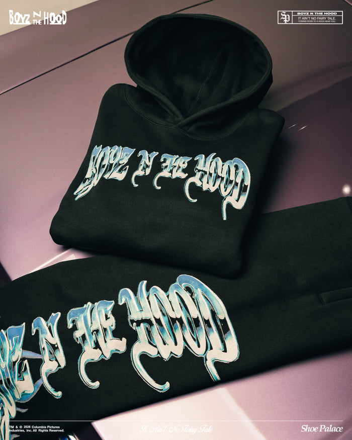 SP x Boyz N The Hood Flames Fleece Mens Sweatpants (Black/Blue)